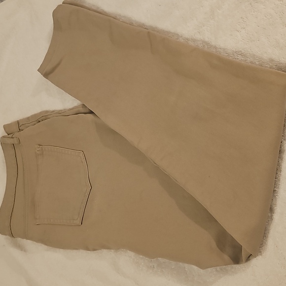 NWOT Faded Glory Straight leg Button/Zip Tan Pant Size 14 - Picture 8 of 10